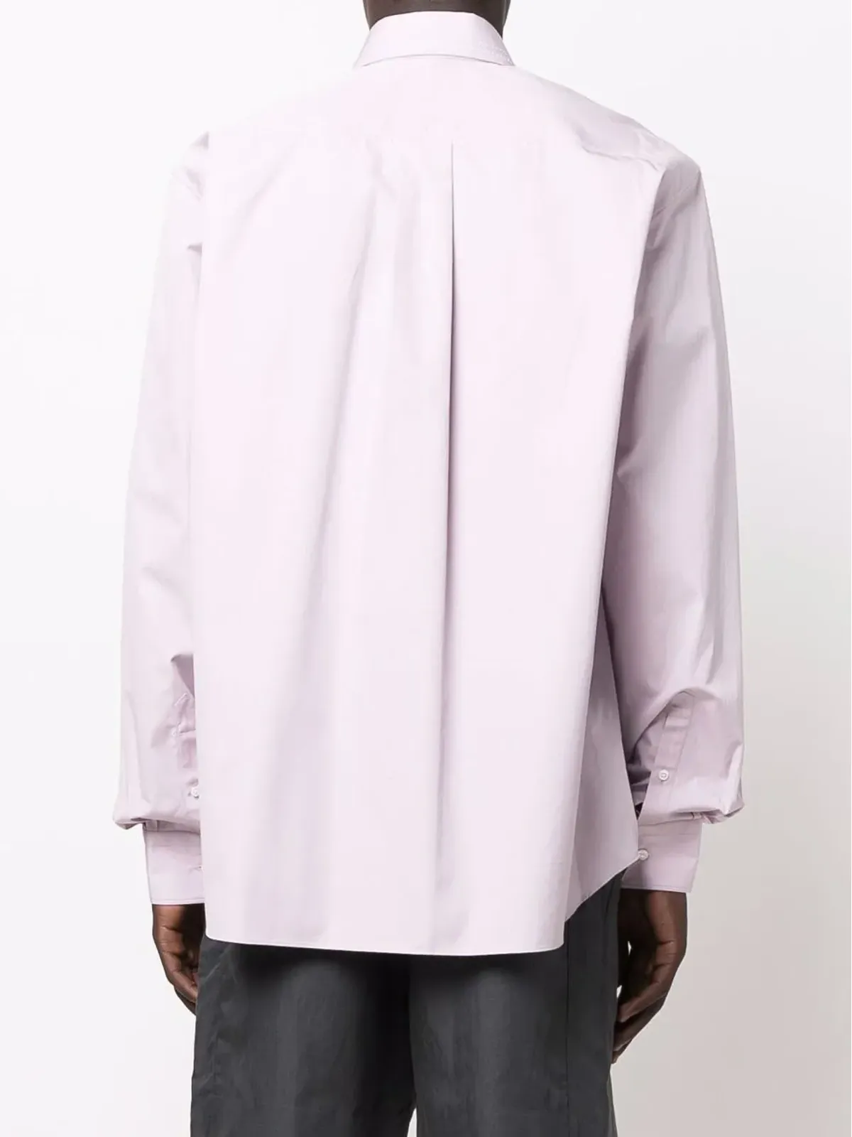 FENDI 長袖コットンシャツ - パープル - 画像4