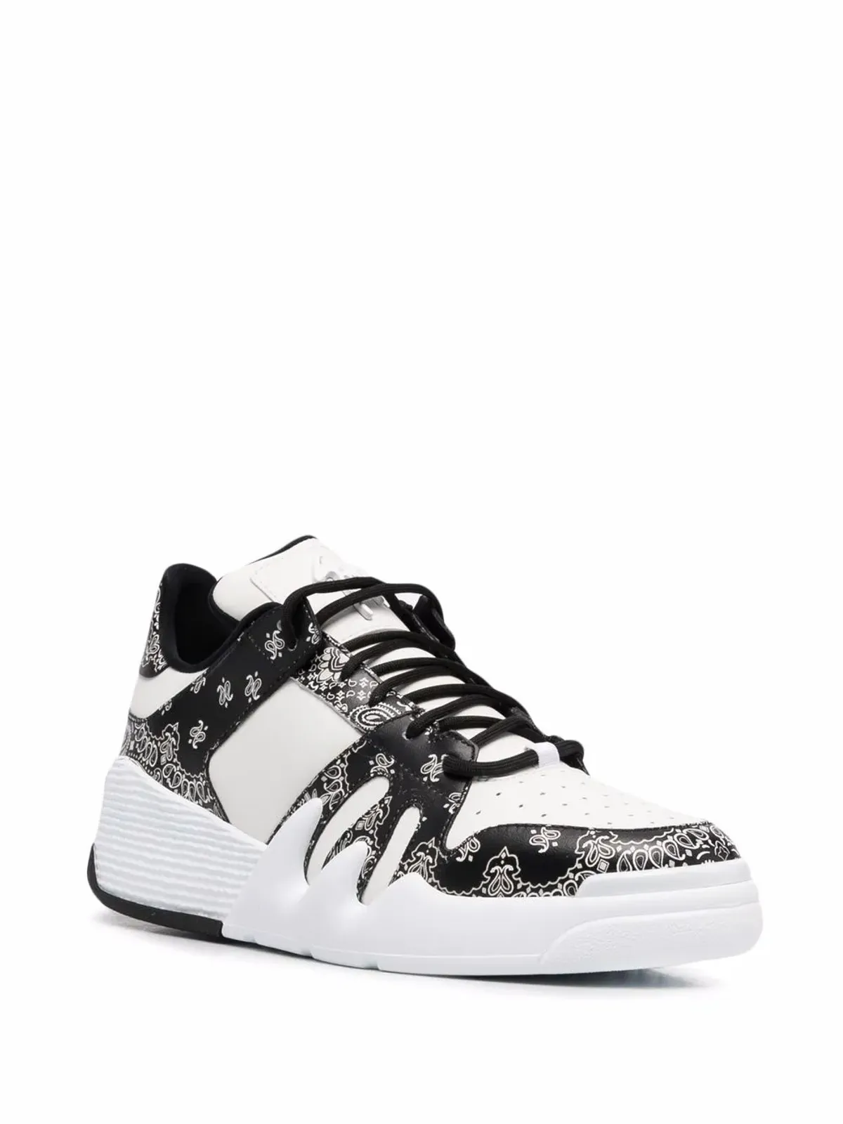 Giuseppe Zanotti bandana-print low-top sneakers - White - 画像2