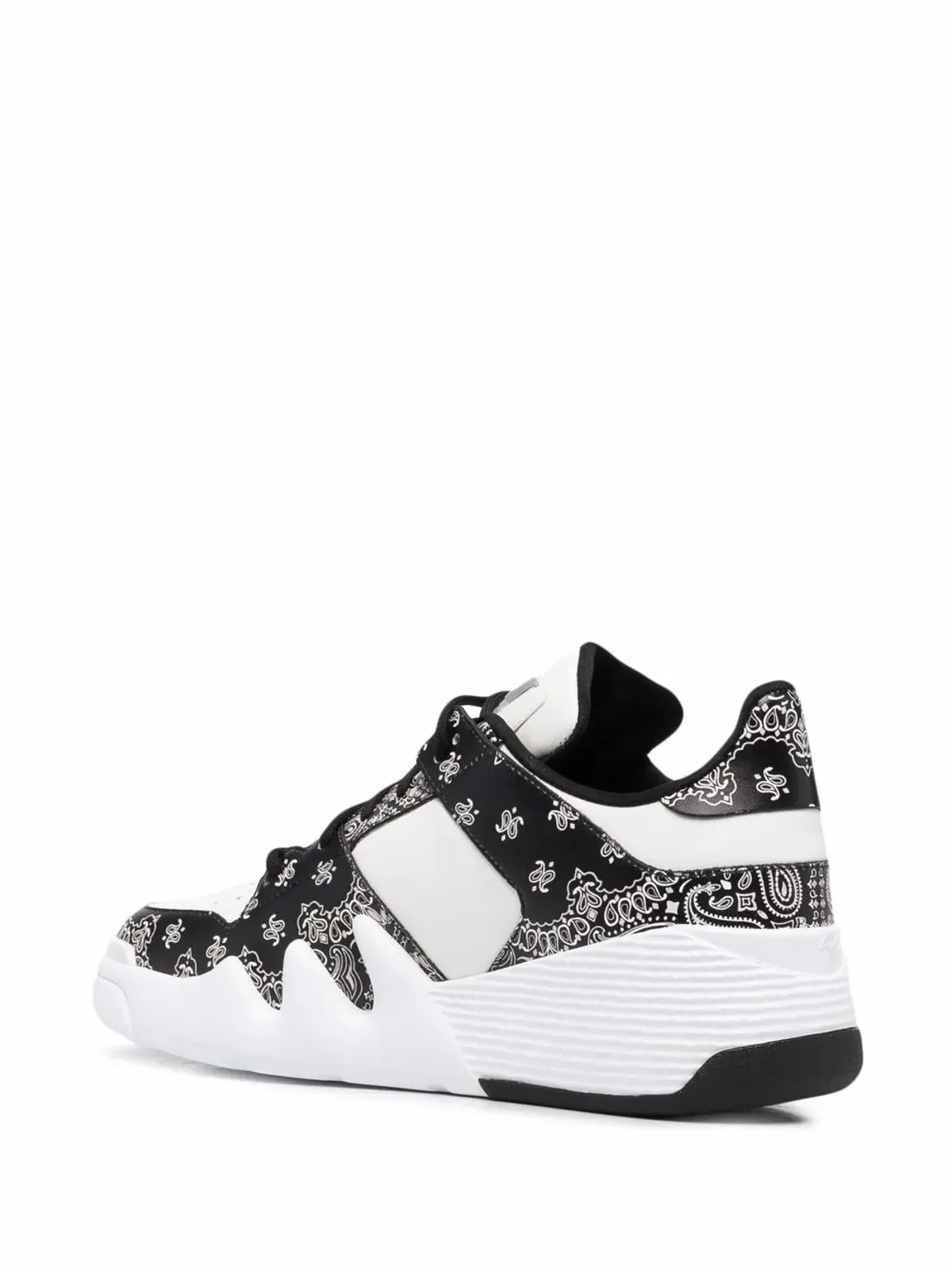Giuseppe Zanotti bandana-print low-top sneakers - White - 画像3