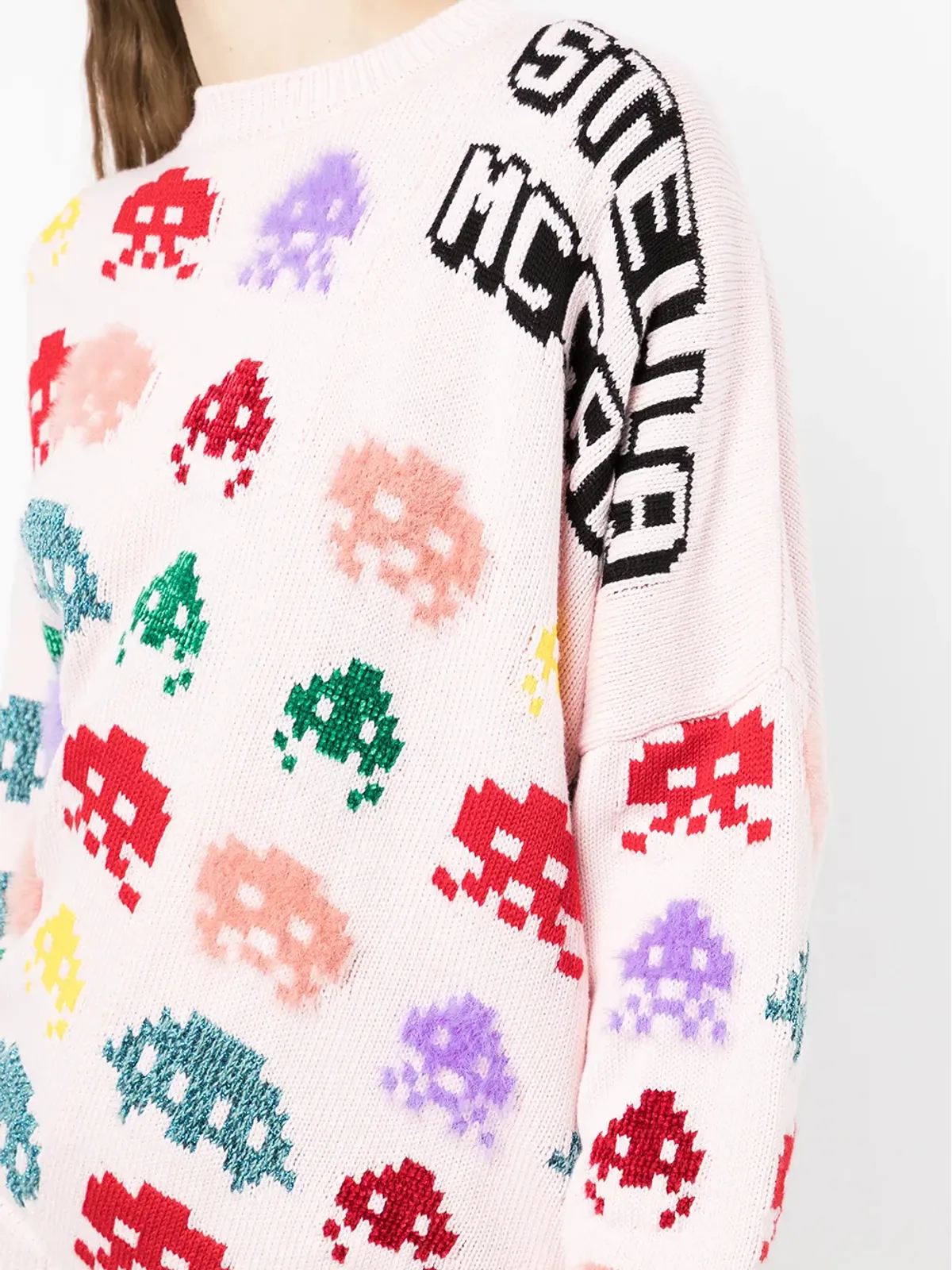 Stella McCartney インターシャ編み アシンメトリックセーター - 画像5