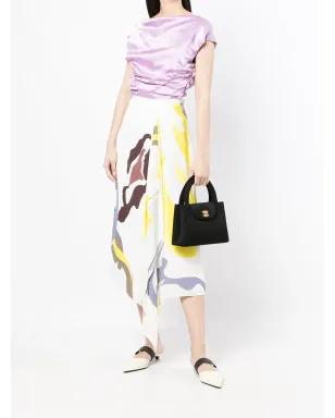CHANEL ビンテージ 1997-1999 CC Turn-lock トップハンドルバッグ - ブラック - サムネイル2