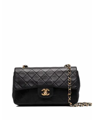 CHANEL Pre-Owned 小型ダブルフラップショルダーバッグ - ブラック - サムネイル1