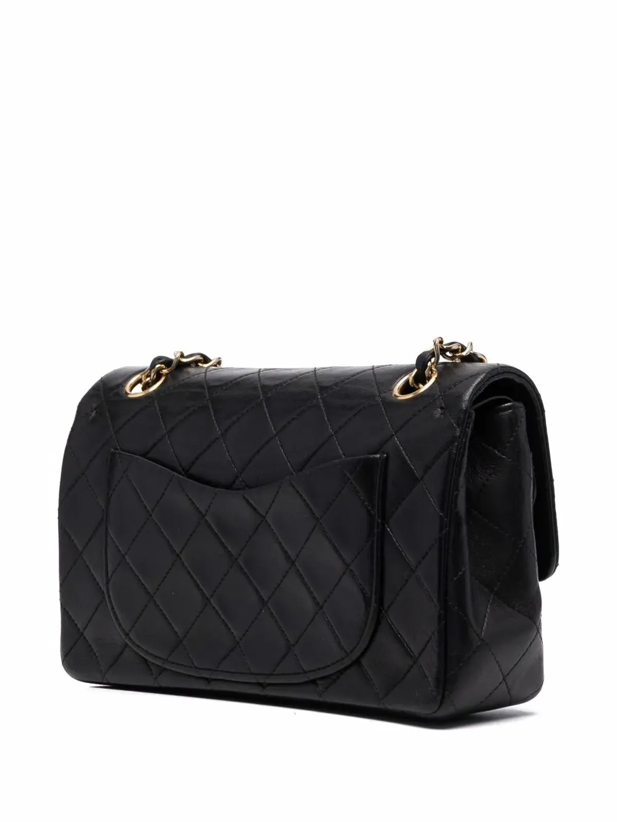 CHANEL Pre-Owned 小型ダブルフラップショルダーバッグ - ブラック - 画像3