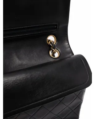 CHANEL Pre-Owned 小型ダブルフラップショルダーバッグ - ブラック - サムネイル4