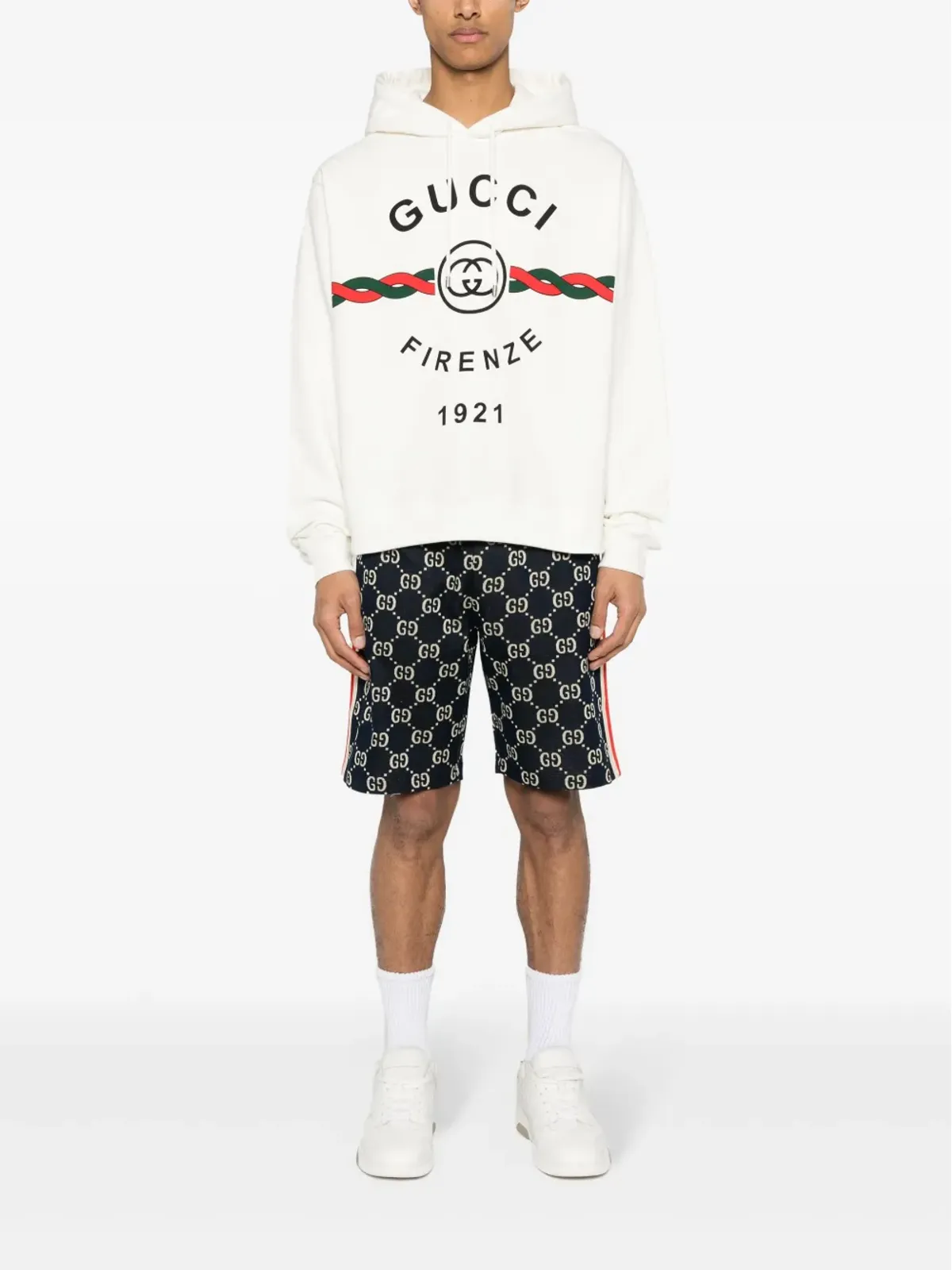 Gucci Firenze 1921 コットン フーディー - 画像2
