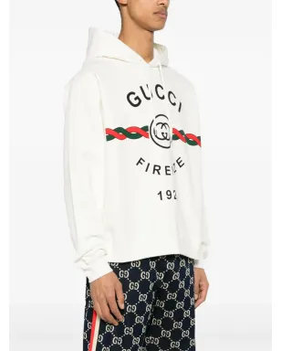 Gucci Firenze 1921 コットン フーディー - サムネイル3