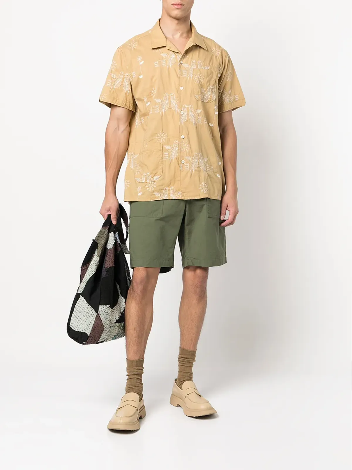 Engineered Garments ハイウエスト・ストレートショーツ - 画像2