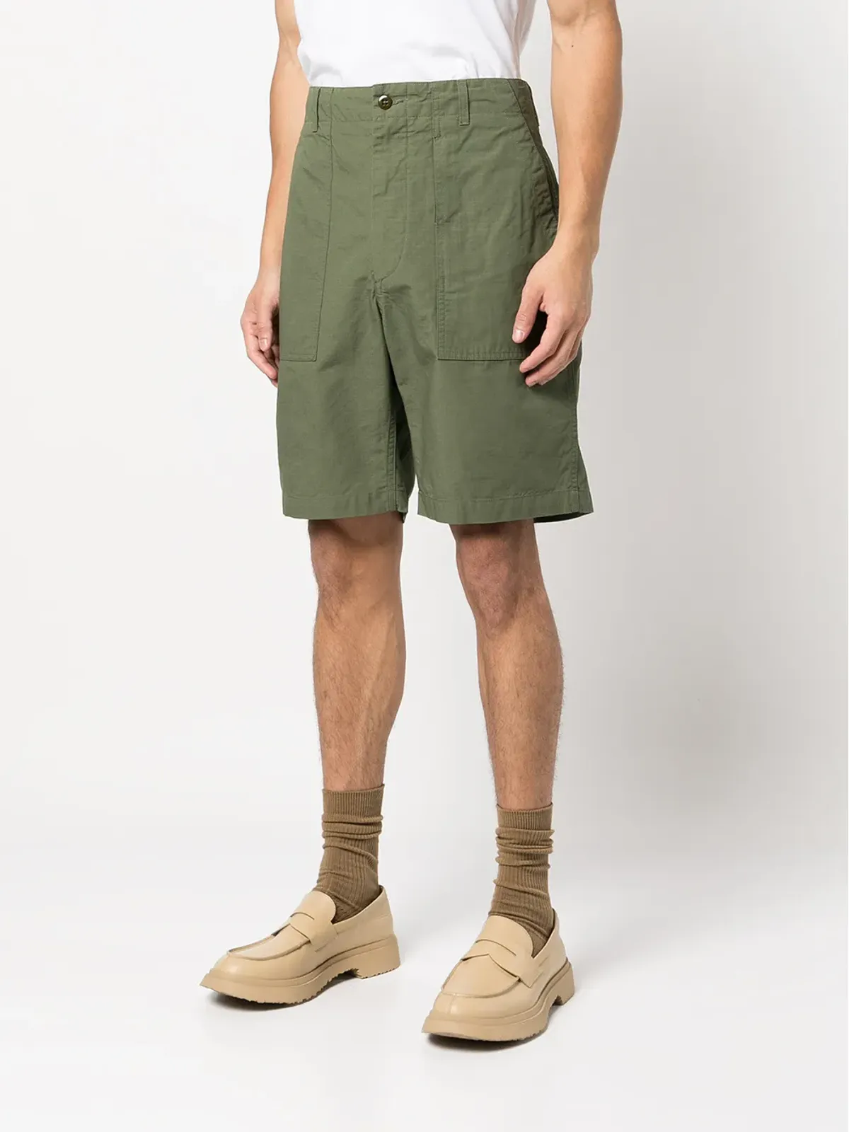 Engineered Garments ハイウエスト・ストレートショーツ - 画像3