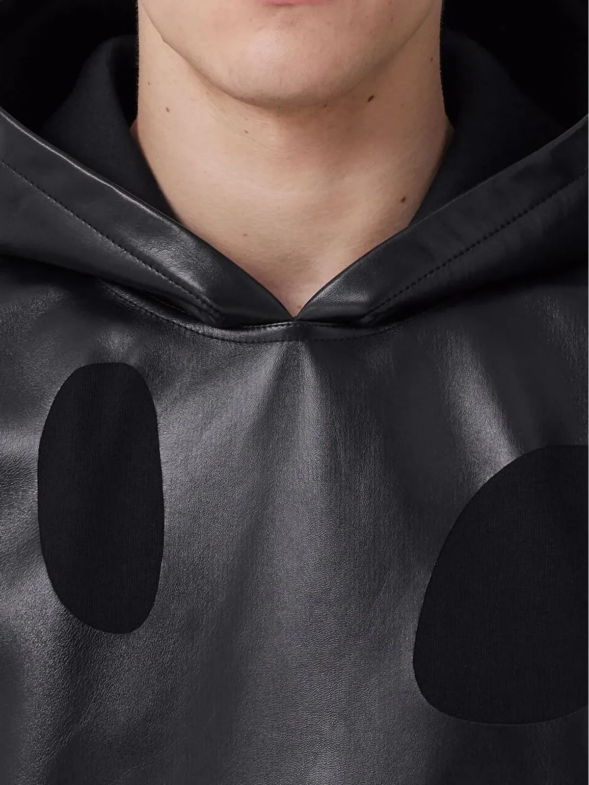 Burberry レザー Monster ロゴ パーカー - 画像5