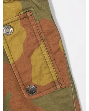 DSQUARED2 KIDS カモ柄コットンショーツ - グリーン - サムネイル3