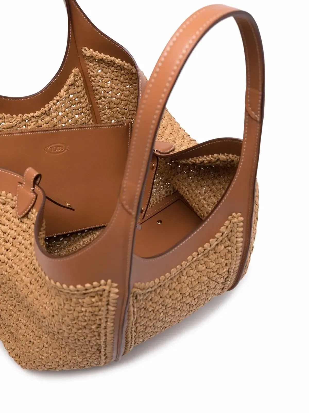 Tod's タイムレス ラフィア トートバッグ - 画像5