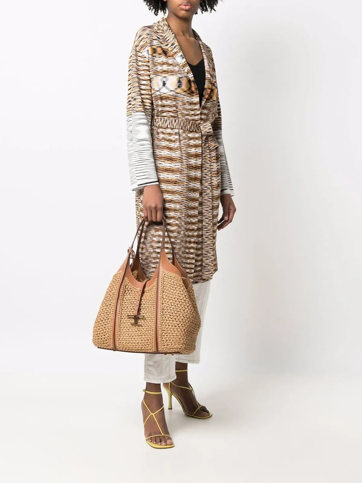 Tod's タイムレス ラフィア トートバッグ - 画像2