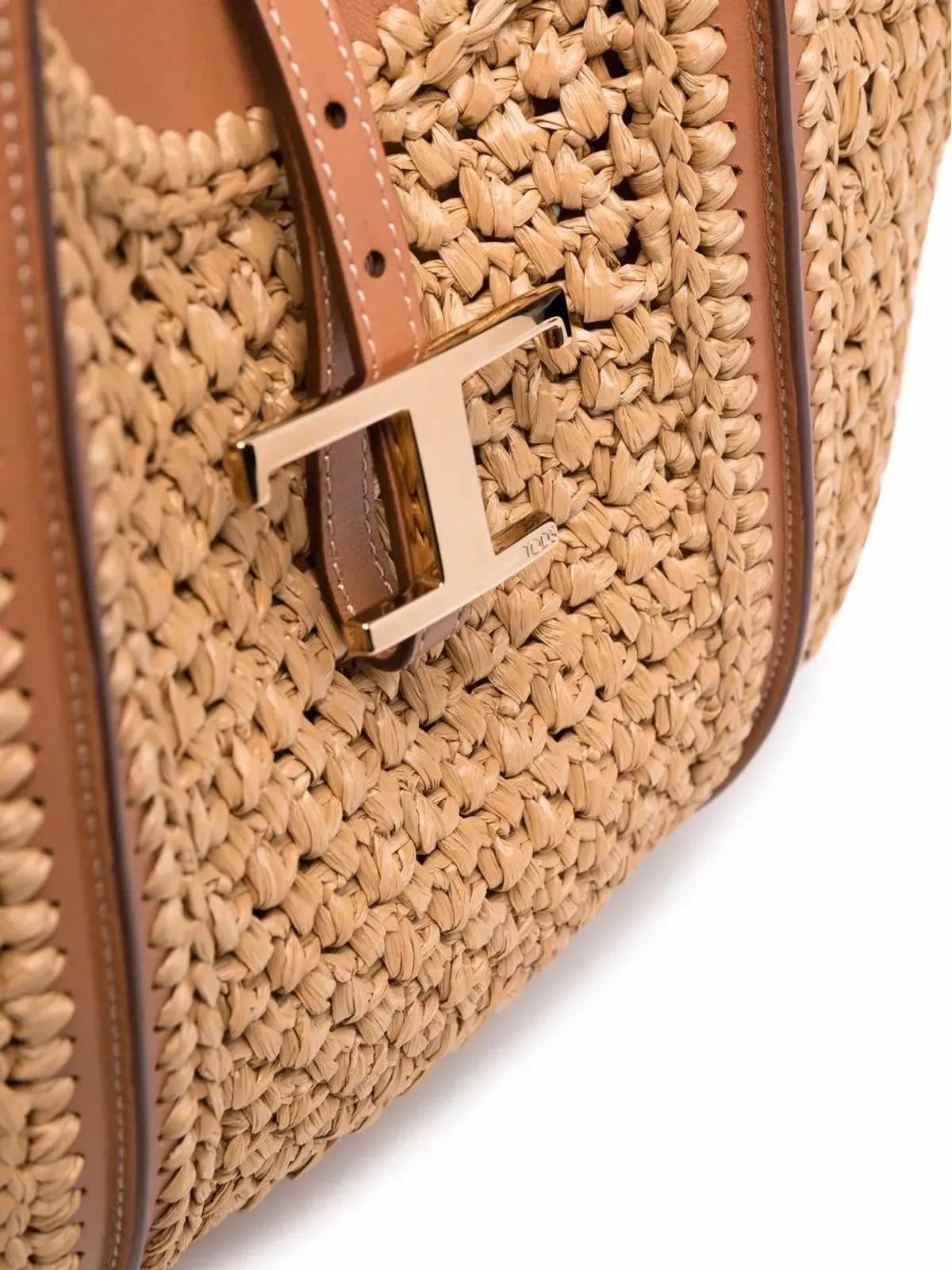 Tod's タイムレス ラフィア トートバッグ - 画像4
