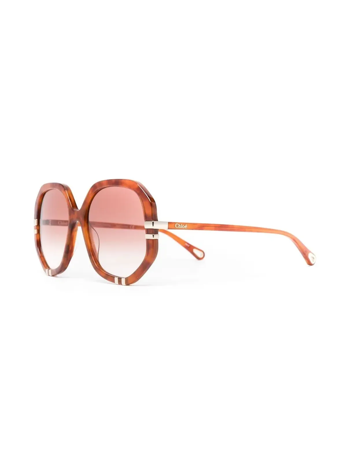 Chloé Eyewear West tinted sunglasses - Orange - 画像2