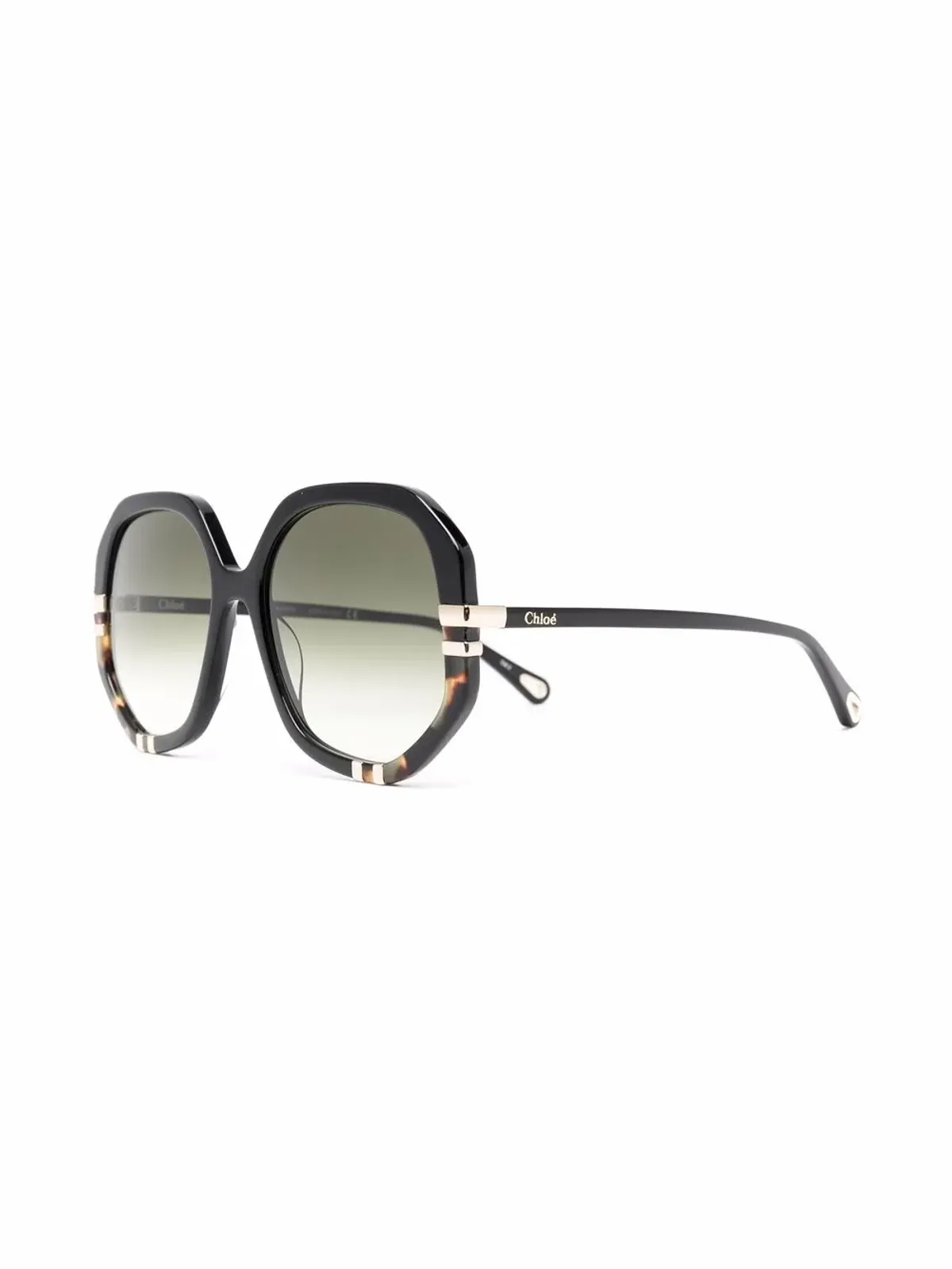 Chloé Eyewear オーバーサイズ ラウンドフレーム サングラス - 画像2