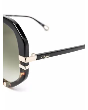 Chloé Eyewear オーバーサイズ ラウンドフレーム サングラス - サムネイル3