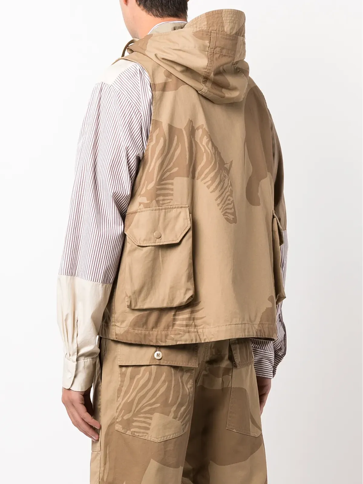 Engineered Garments フィールド アニマルプリント ジレ - 画像4