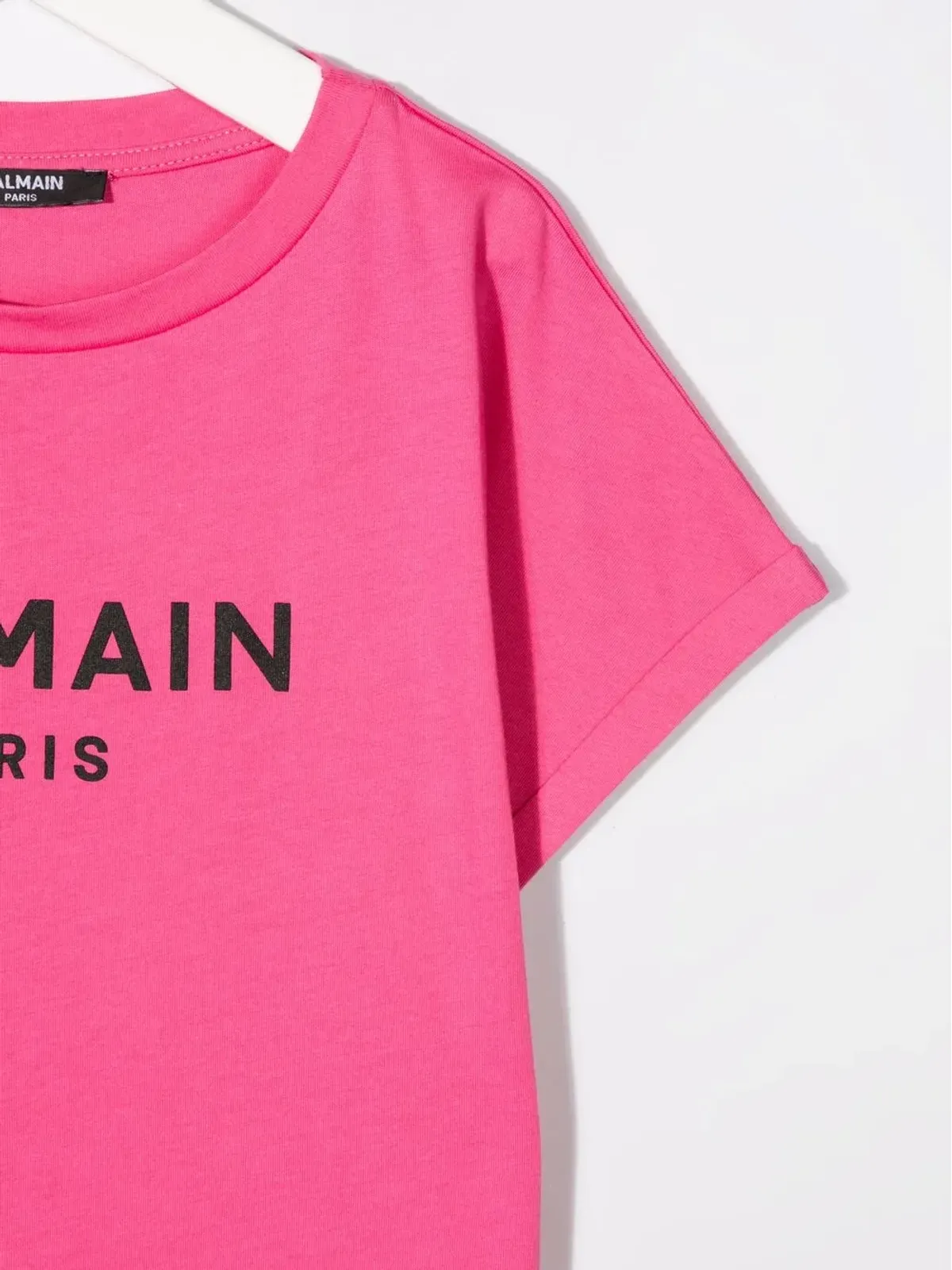 Balmain Kids ロゴプリント コットン Tシャツ - ピンク - 画像3