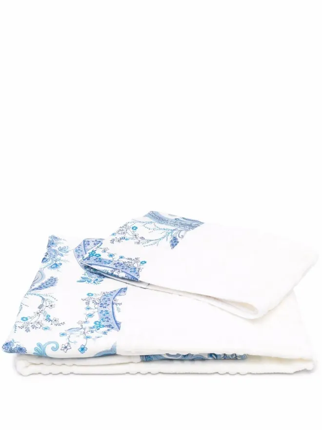 ETRO HOME ETRO HOME 花柄プリント タオル 2枚組 - ホワイトの商品画像