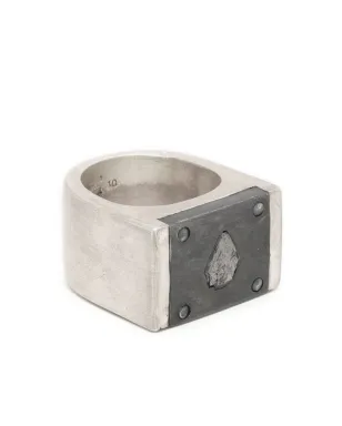 Parts of Four Plate diamond-fragment ring - Silver - サムネイル1