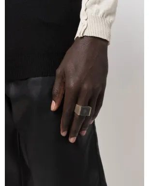 Parts of Four Plate diamond-fragment ring - Silver - サムネイル2