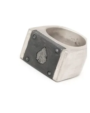 Parts of Four Plate diamond-fragment ring - Silver - サムネイル3