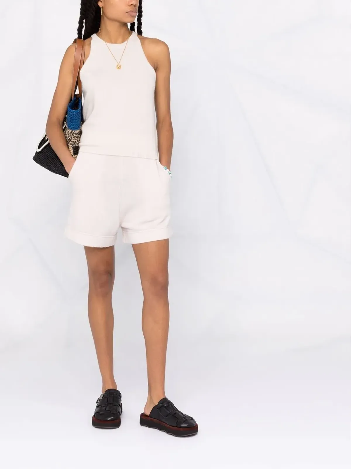Allude ハイウエストニットショーツ - 画像2