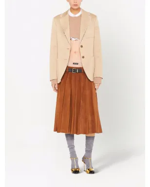 Miu Miu カシミヤ ケーブルニット クロップドジャンパー - サムネイル2