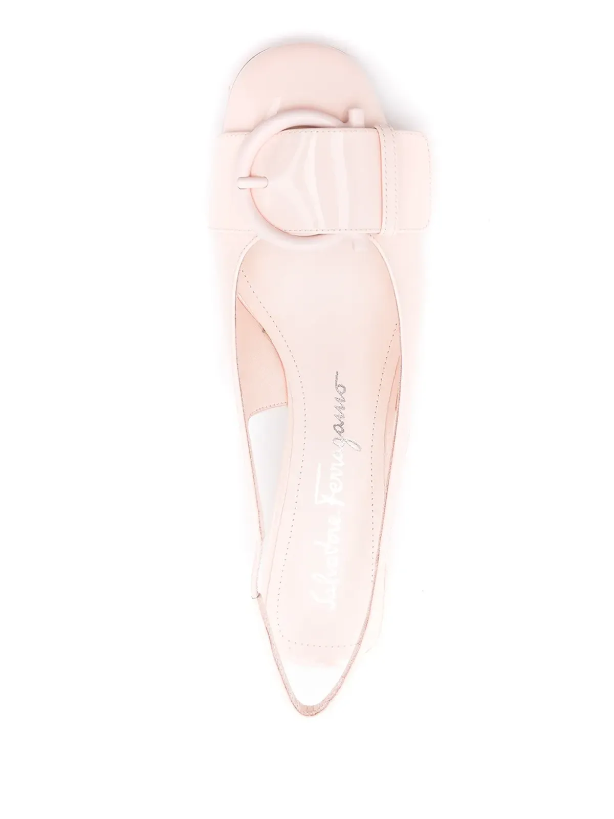 Ferragamo リボンディテール レザーパンプス - 画像4