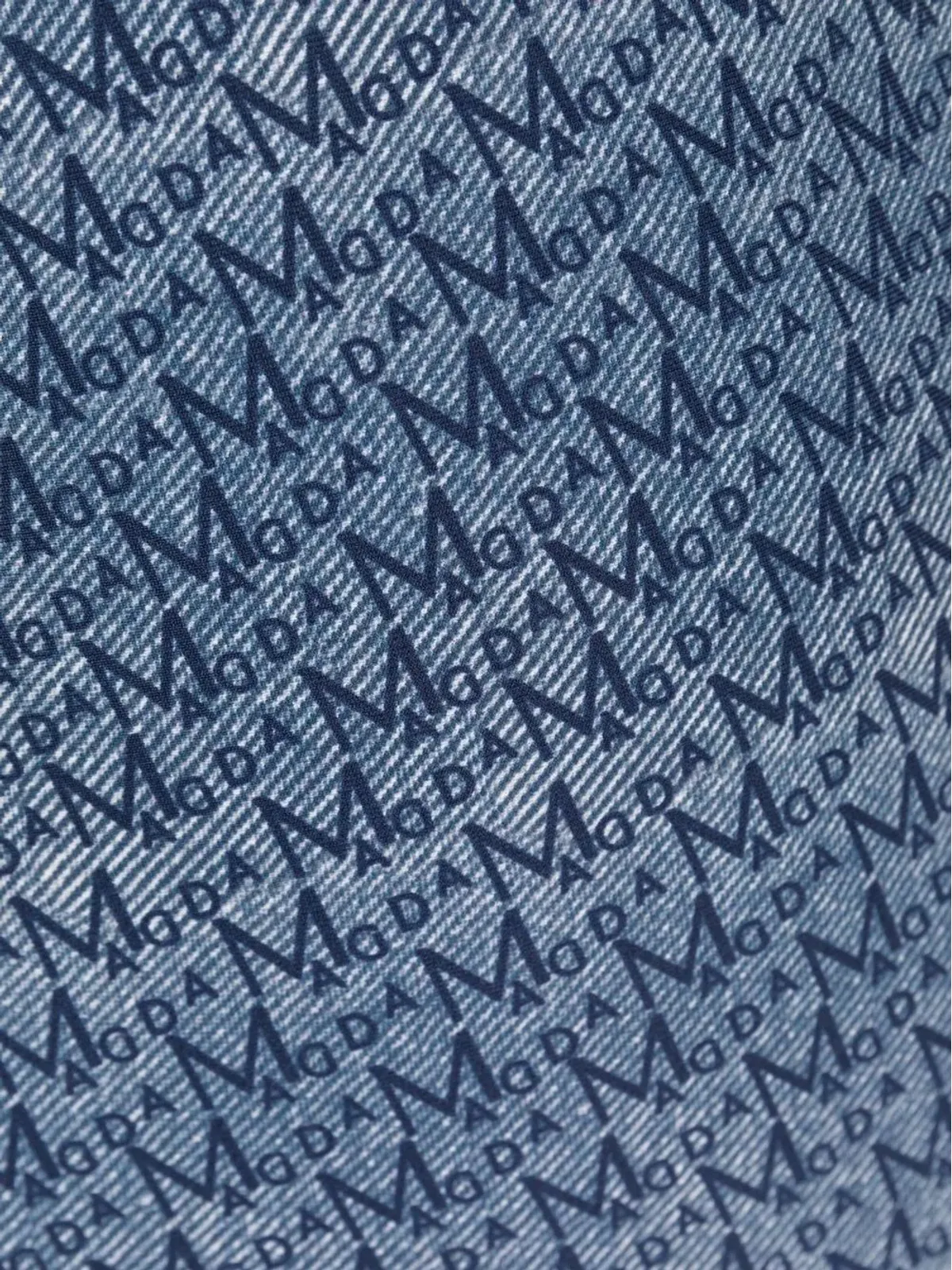 Magda Butrym モノグラム柄ワンショルダースイムスーツ - ブルー - 画像3