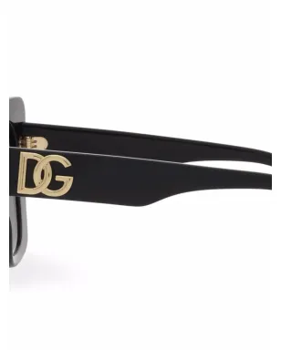 Dolce & Gabbana Eyewear DG Crossed サングラス ブラック - サムネイル3