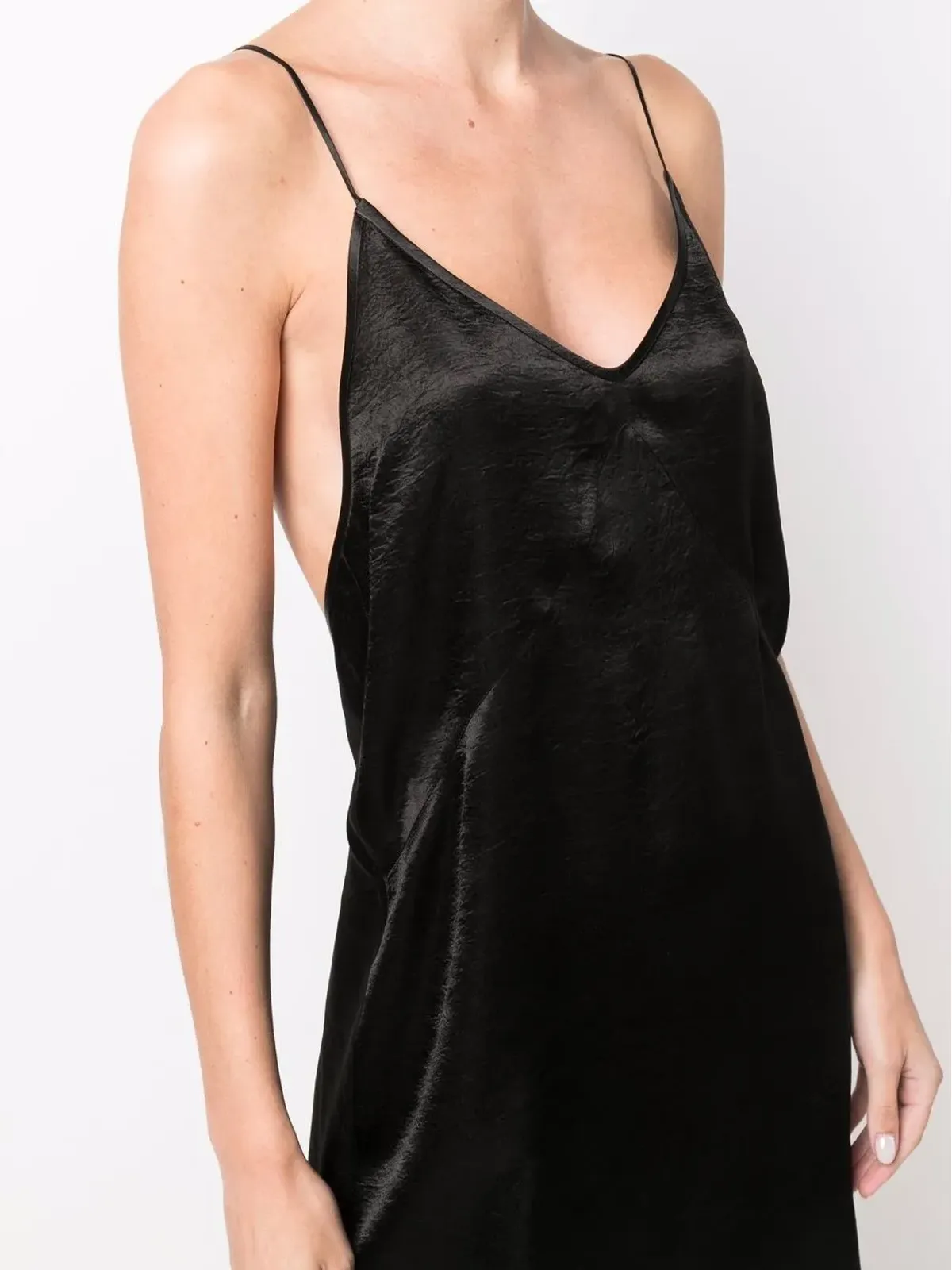 DSQUARED2 satin-finish midi dress - Black - 画像5