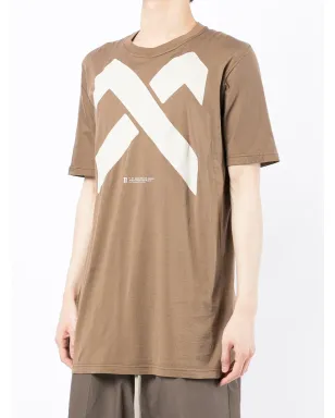 Boris Bidjan Saberi ロゴプリントTシャツ - ブラウン - サムネイル3