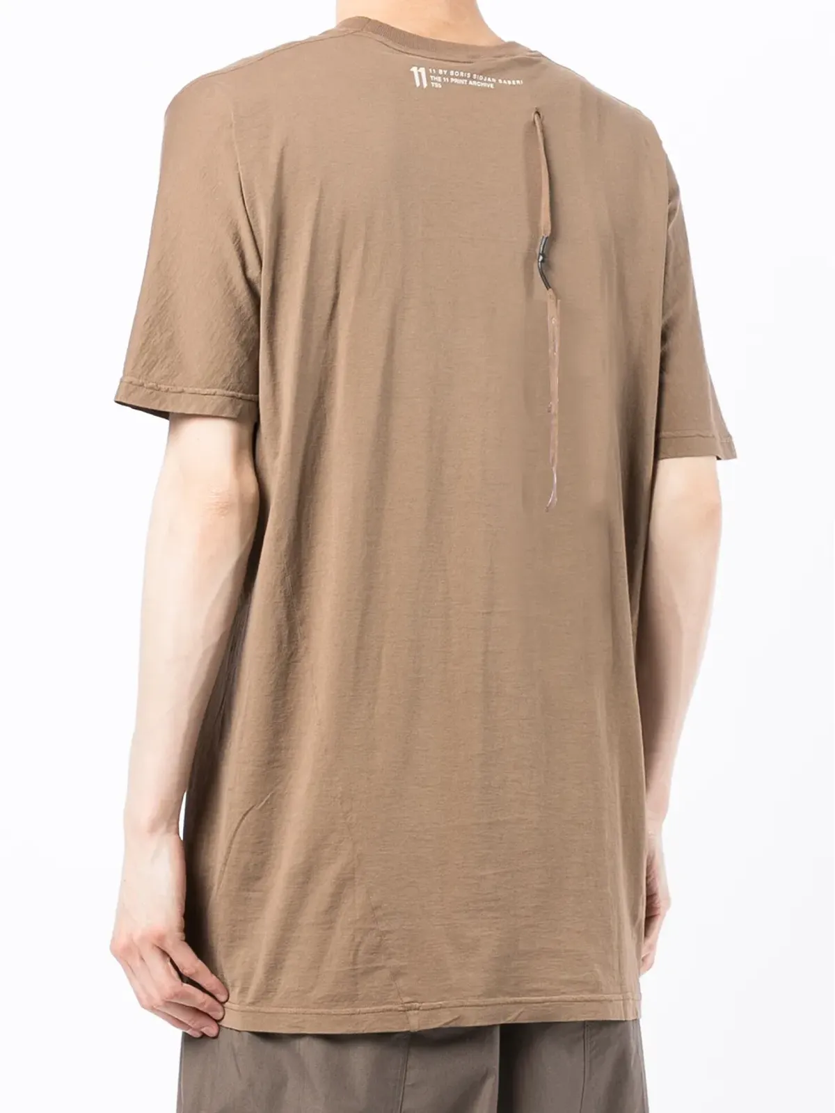 Boris Bidjan Saberi ロゴプリントTシャツ - ブラウン - 画像4