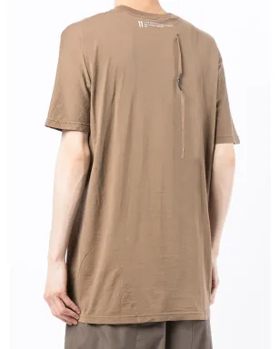 Boris Bidjan Saberi ロゴプリントTシャツ - ブラウン - サムネイル4