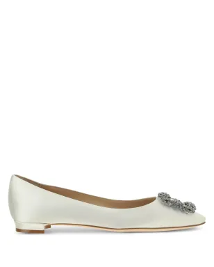 Manolo Blahnik Hangisi サテン バレリーナシューズ - サムネイル1
