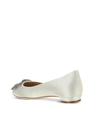 Manolo Blahnik Hangisi サテン バレリーナシューズ - サムネイル3