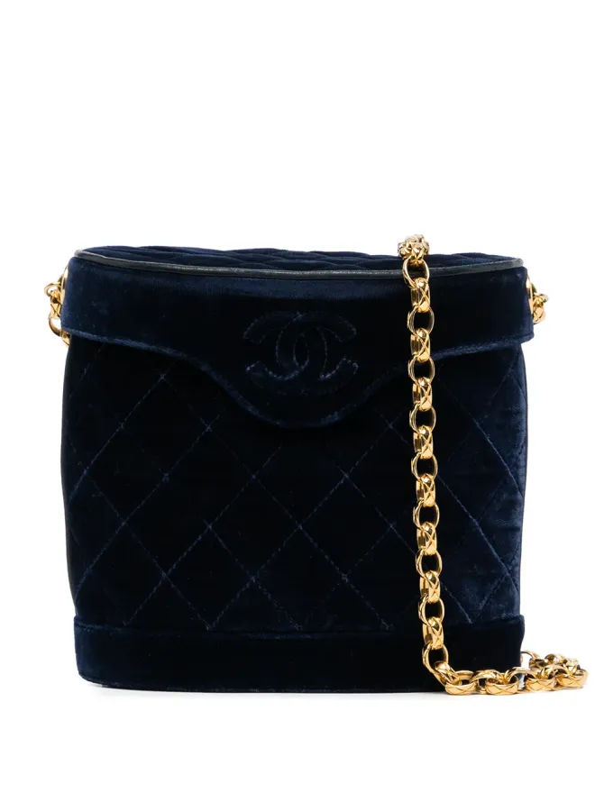 CHANEL Pre-Owned CHANEL Pre-Owned 1989-1991 キルティング・ビノキュラーショルダーバッグの商品画像