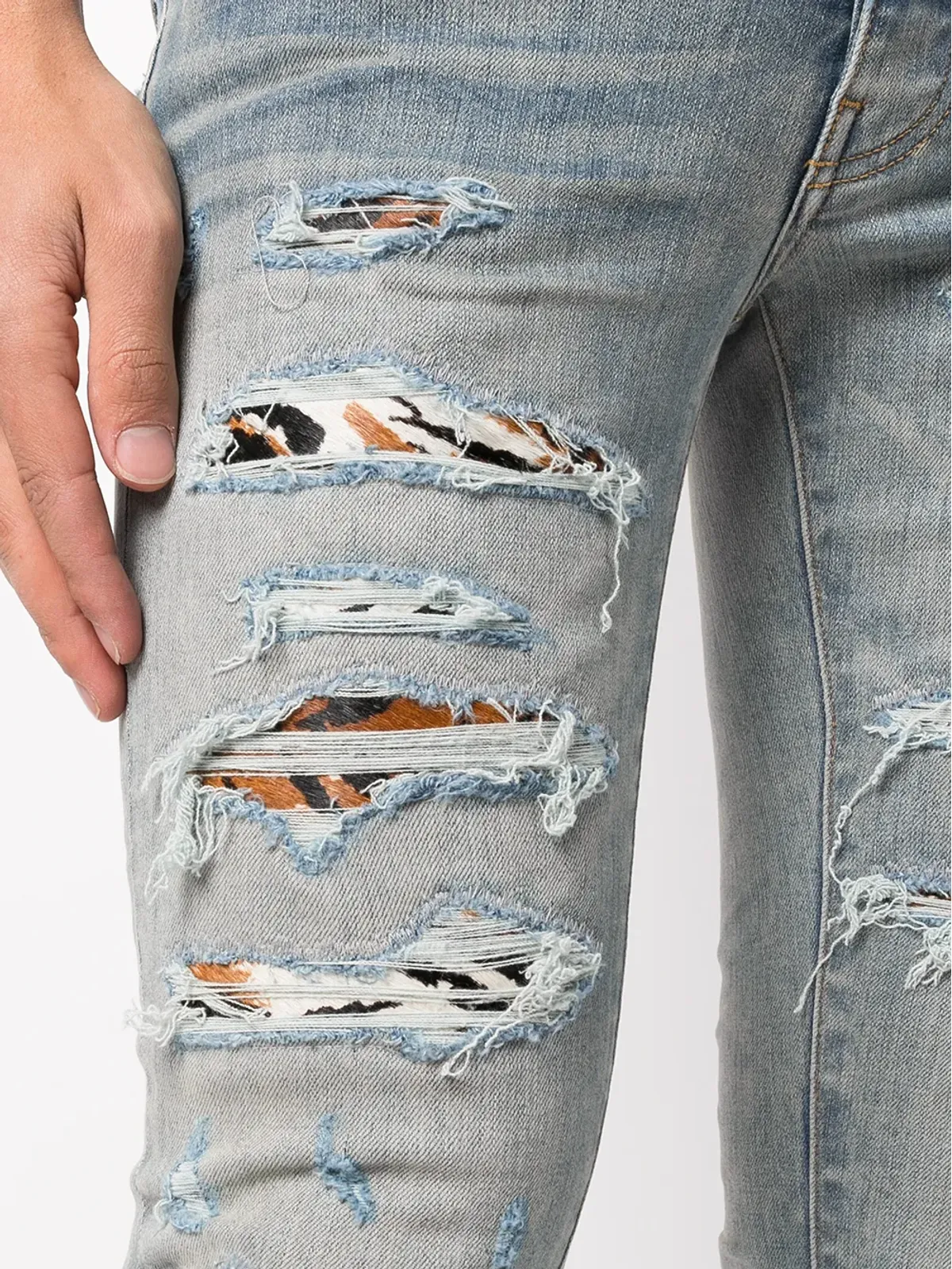 AMIRI MX1 ダメージ加工スキニージーンズ - 画像5