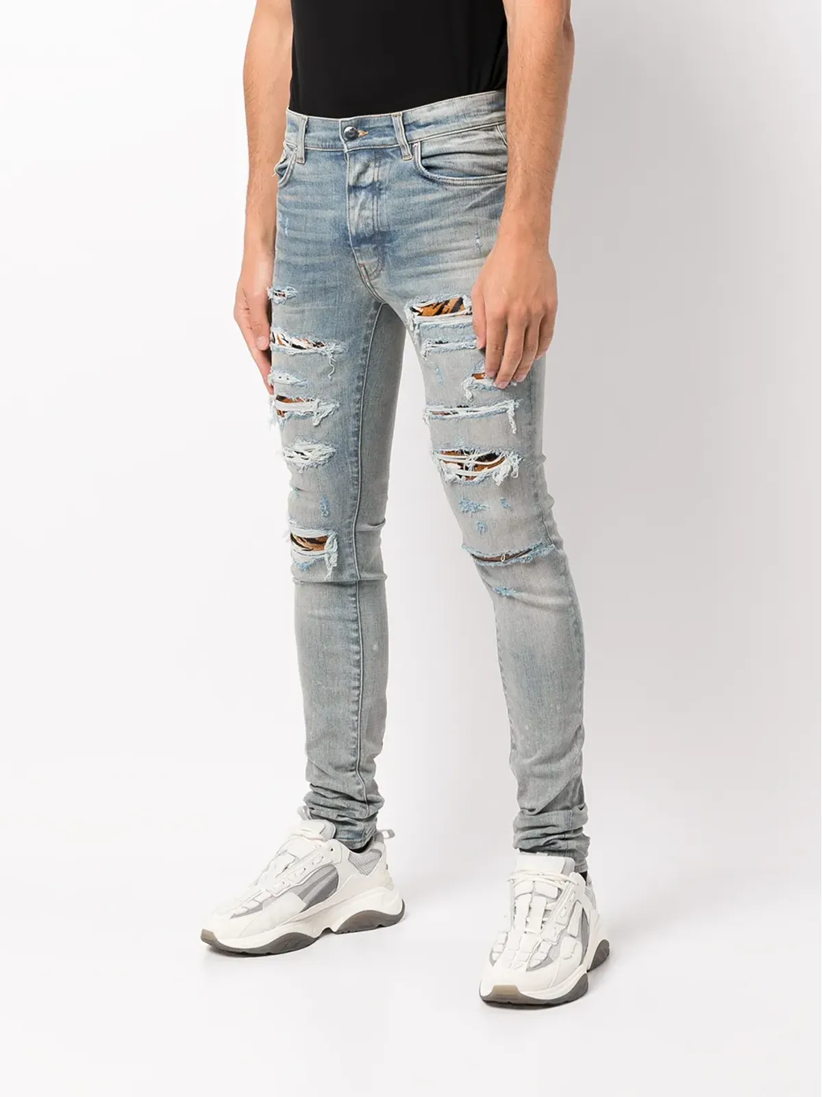 AMIRI MX1 ダメージ加工スキニージーンズ - 画像3