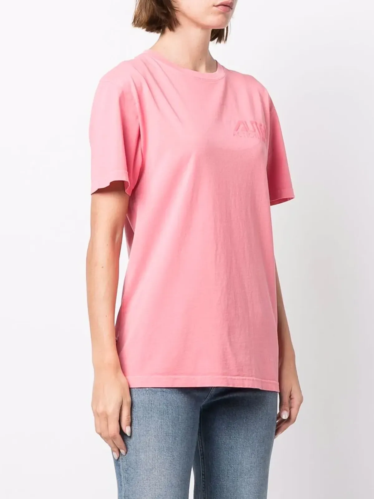 Autry エンボスロゴ コットン Tシャツ - 画像3