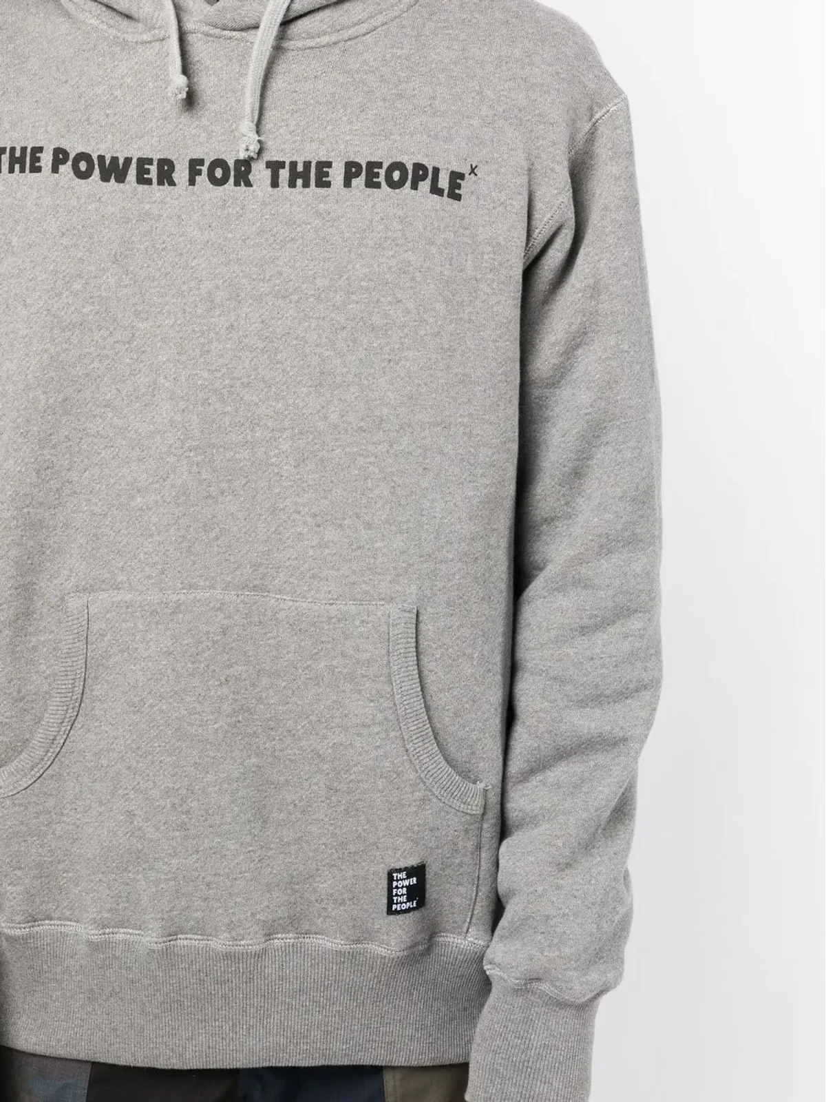 The Power For The People ロゴプリントディテール付きフーディー - 画像5