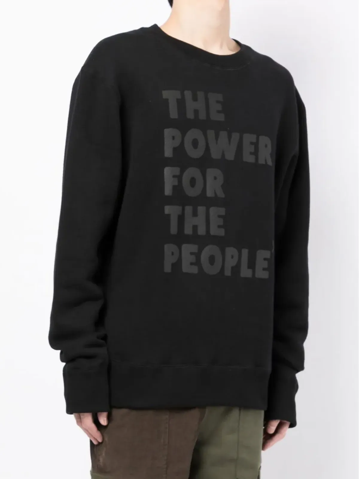 The Power For The People ロゴプリント付きスウェットシャツ - 画像3