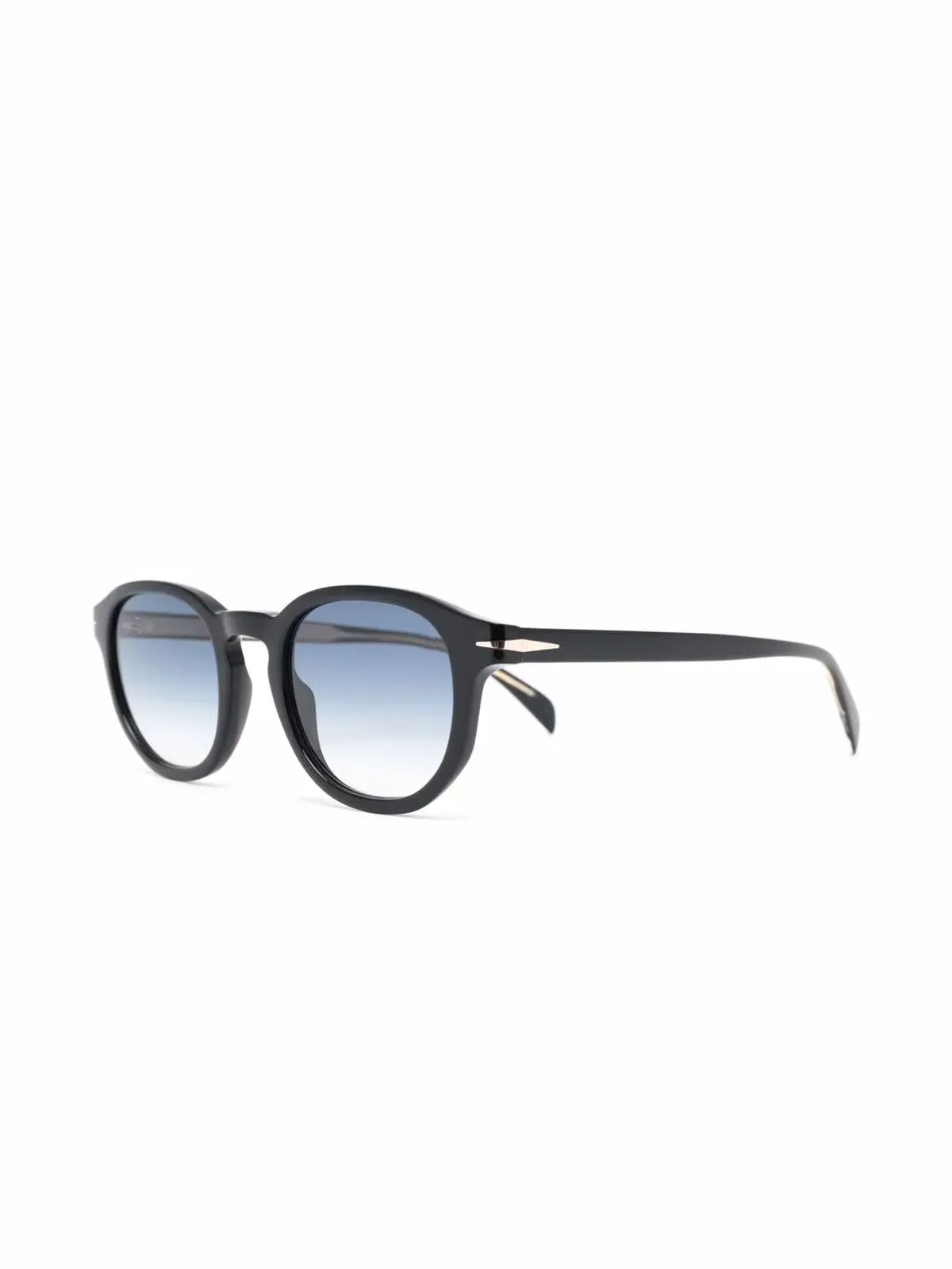 Eyewear by David Beckham ラウンドフレーム グラデーションサングラス - 画像2