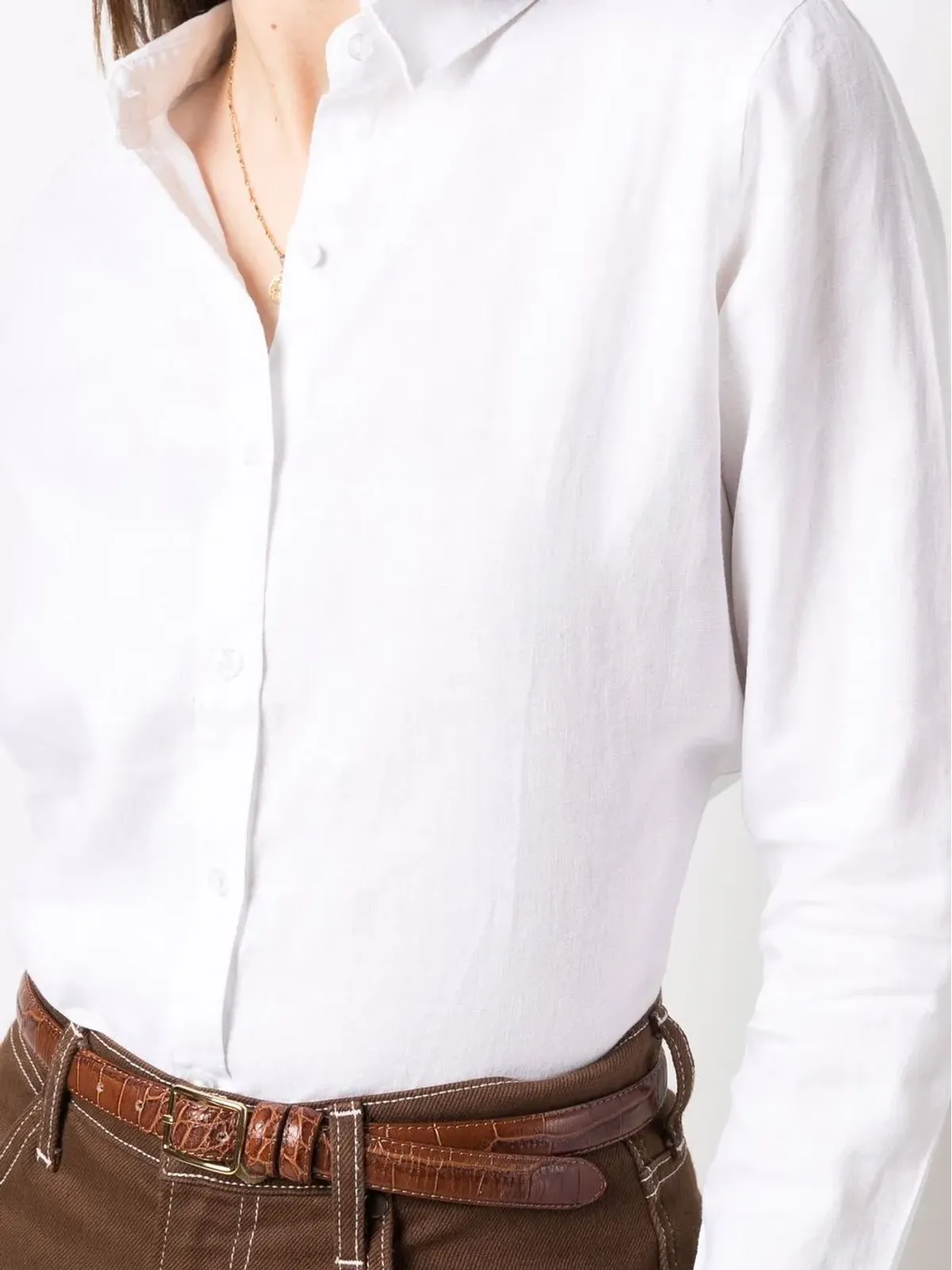 Barbour Marine linen shirt - White - 画像5