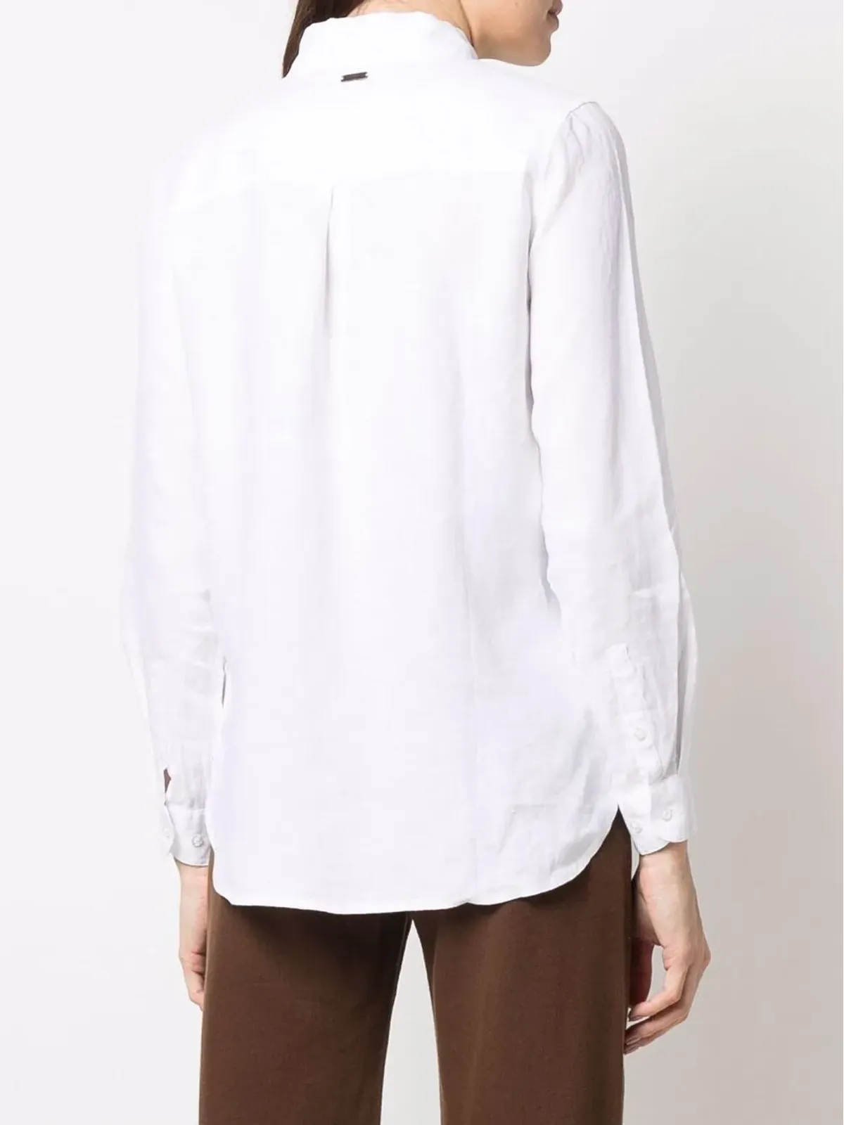 Barbour Marine linen shirt - White - 画像4