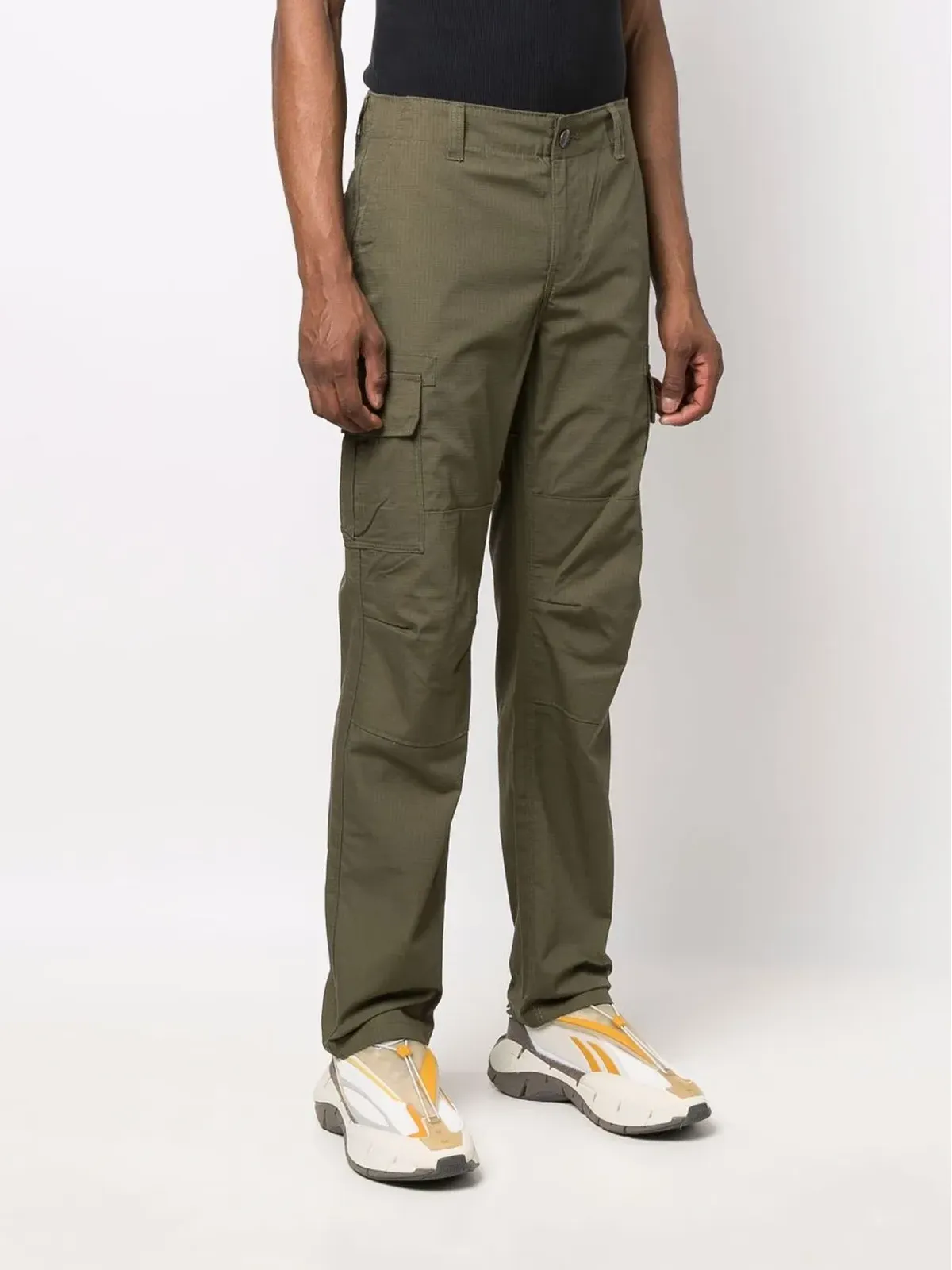DICKIES マルチポケット コットンカーゴパンツ グリーン - 画像3