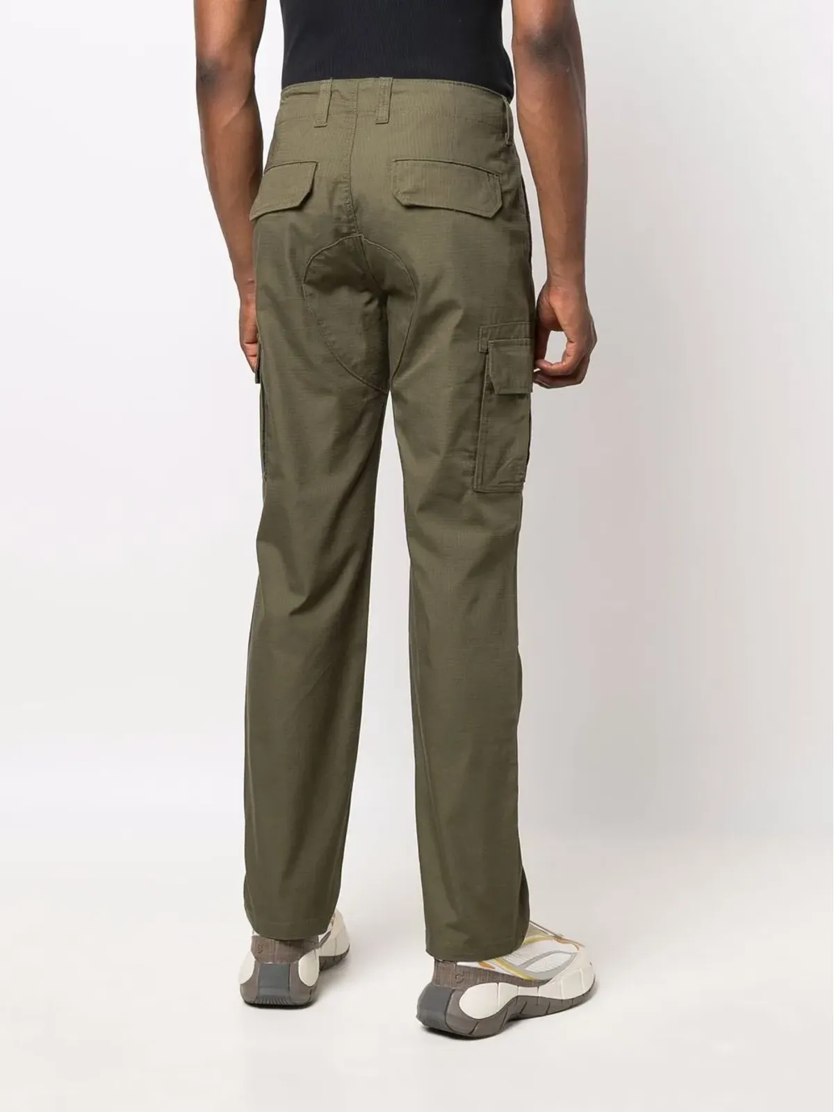 DICKIES マルチポケット コットンカーゴパンツ グリーン - 画像4