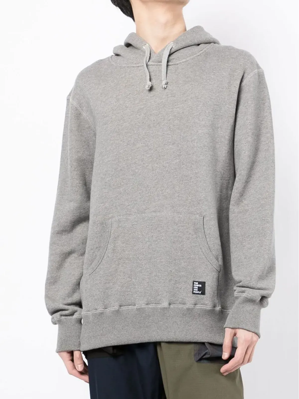 The Power For The People rear logo-print hoodie - Grey - 画像3