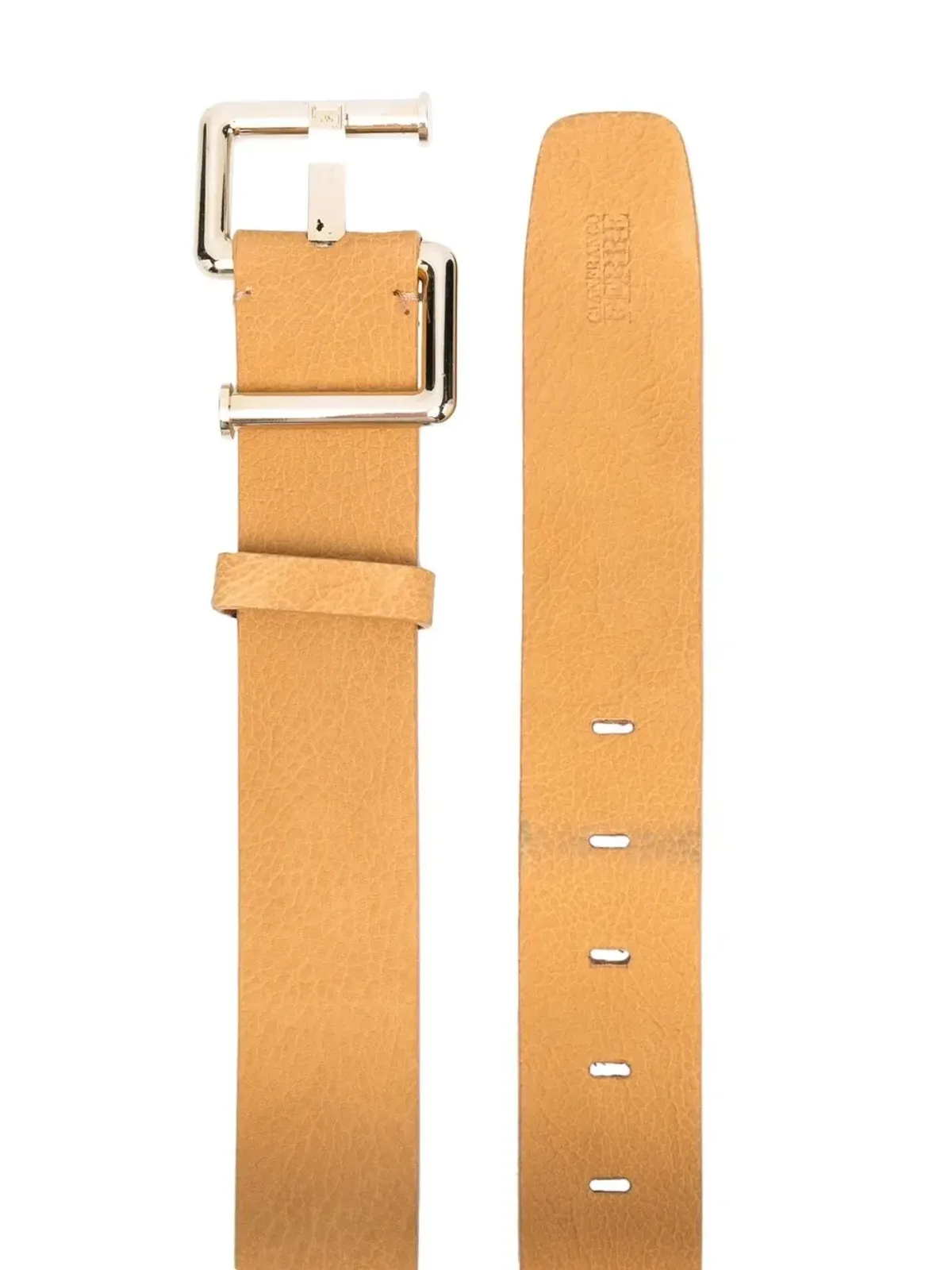 Gianfranco Ferré Pre-Owned 1990s abstract-buckle belt - Yellow - 画像2